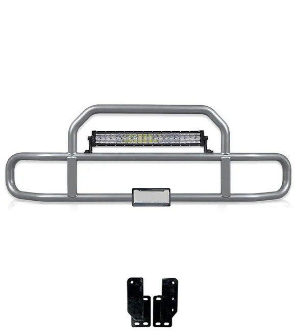 Gray Front Grille Deer Moose Bumper Guard 2004+ Mack Granite GU713 (Set-Back)