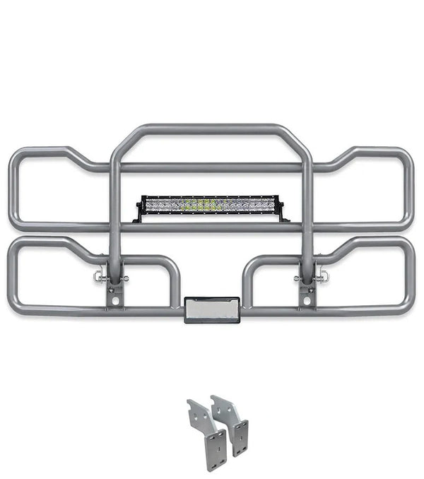 Gray Front Grille Deer Moose Bumper Guard (No Fog, only Steel Bumper) 2018+ Mack Anthem