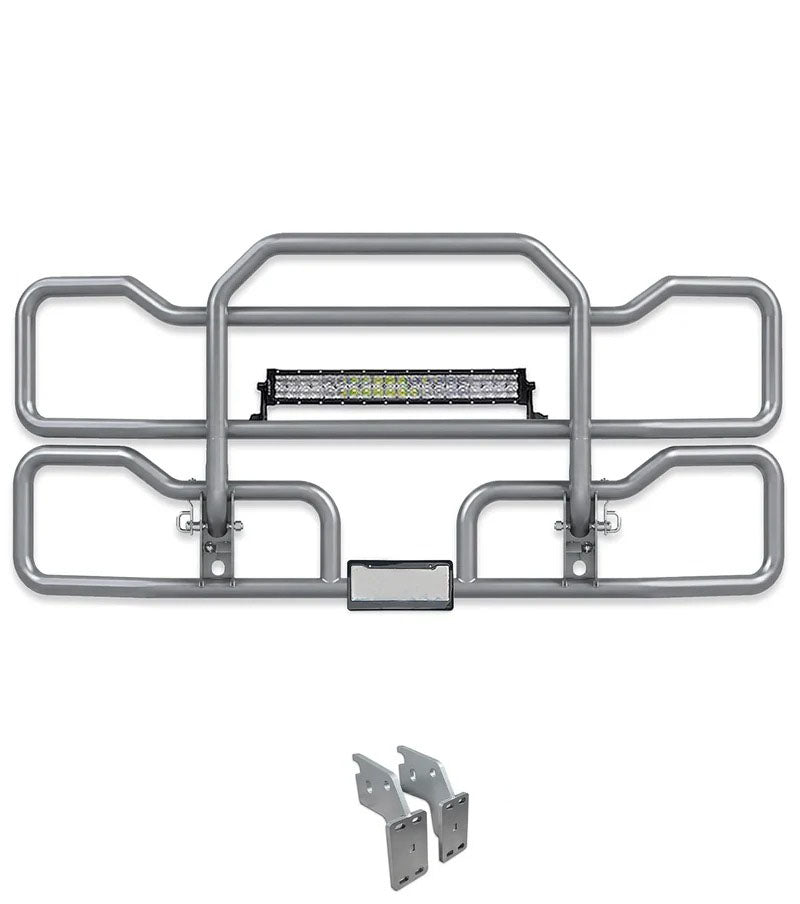 Gray Front Grille Deer Moose Bumper Guard (No Fog, only Steel Bumper) 2018+ Mack Anthem
