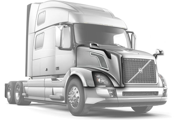 Hood Fender Fiberglass with Set accessories Passenger 2004-2017 Volvo VNL
