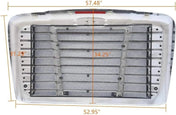 Chrome Triple Plated Front Hood Radiator Grille With Bug Screen A17-19112-000 A17-15624-003 for Freightliner Cascadia 2008-2017