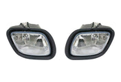 Bumper Set w/ Fog Light Holes Includes 2 Pcs Fog Light 2008-2017 Freightliner Cascadia 125 113