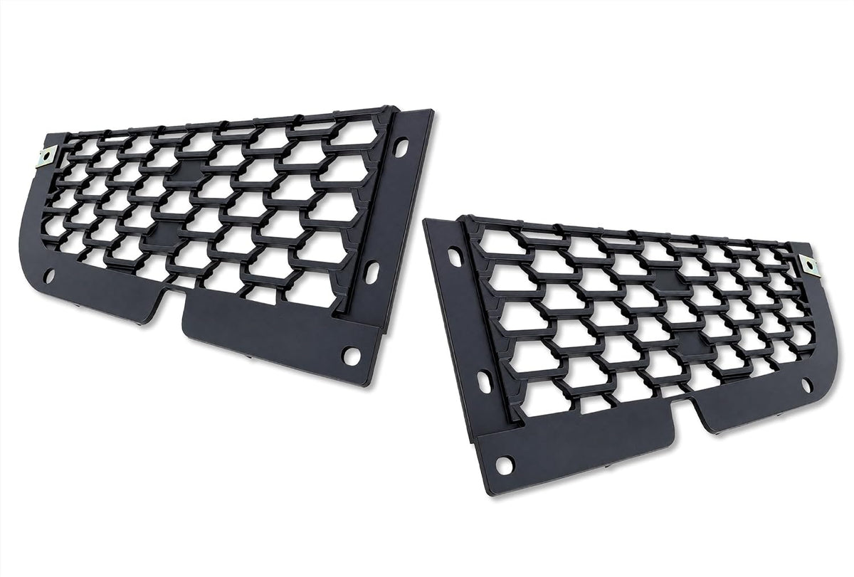 Front Bumper Upper Trim Mesh Grilles Set 2018-2024 Freightliner Cascadia