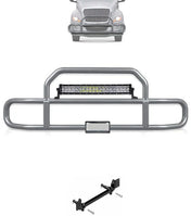 Gray Front Grille Deer Moose Bumper Guard 2018+ International LT LT625 (plastic bumper)