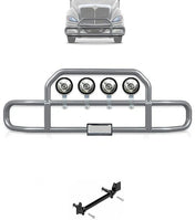 Gray Front Grille Deer Moose Bumper Guard International RH (Plastic Bumper)