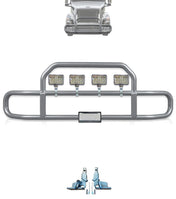 Gray Front Grille Deer Moose Bumper Guard 2004-2017 Volvo VNL