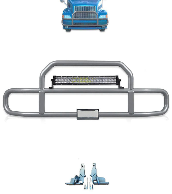 Gray Front Grille Deer Moose Bumper Guard 1999-2003 Volvo VNL