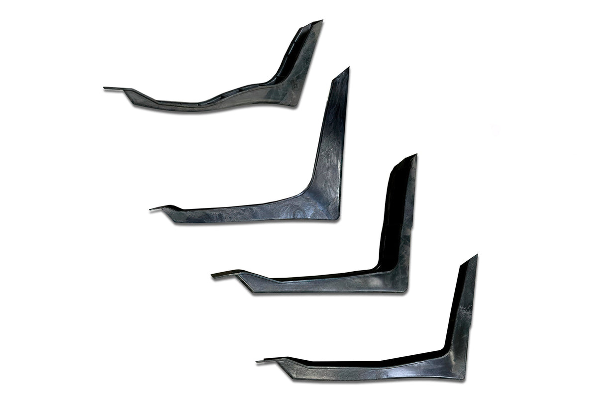 Lower Wind Fairing Cab Extender Plastic w/Brackets Set Passenger Side International LT625