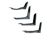 Lower Wind Fairing Cab Extender Plastic w/Brackets Set Passenger Side International LT625