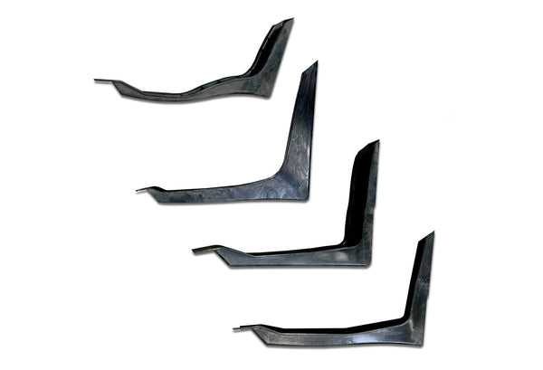 Lower Wind Fairing Cab Extender Plastic w/Brackets Set Passenger Side International LT625
