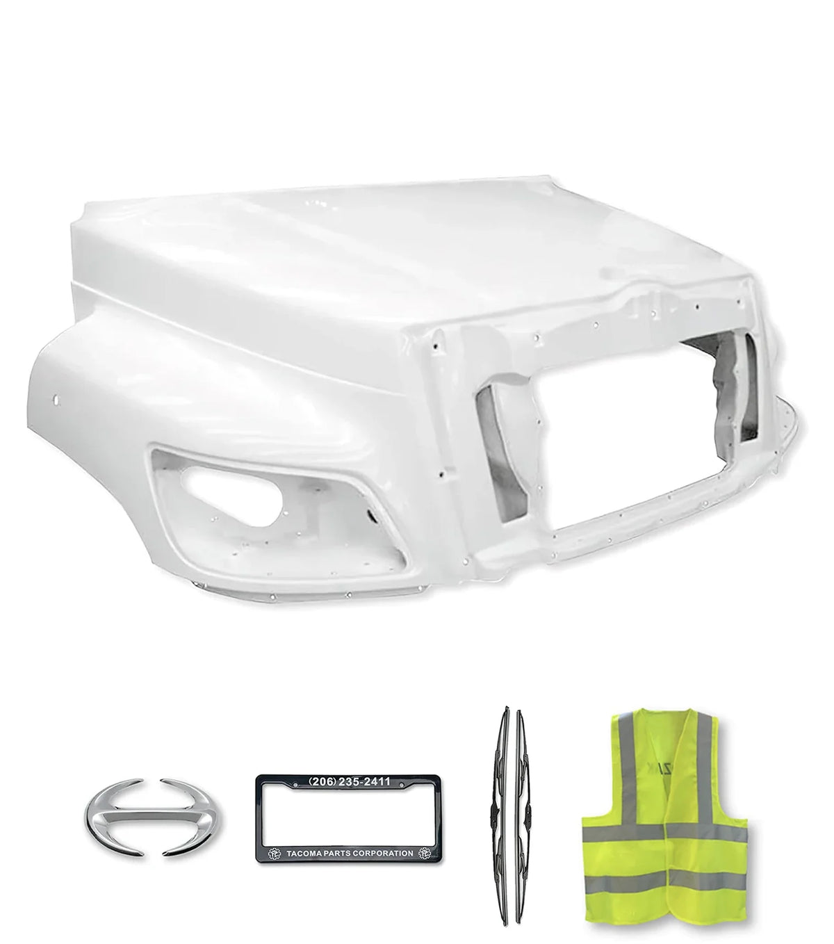 Hood Shell Fiberglass 2011+ Hino 238 258 268 338