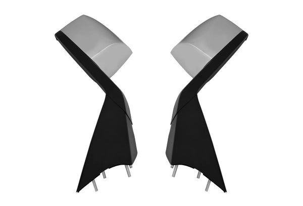 Hood Heated Mirrors Chrome Set 2018+ Volvo VNL VNR