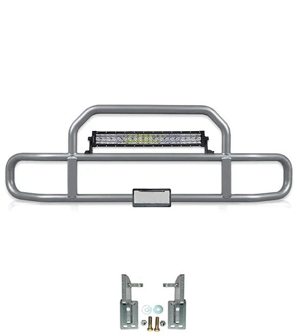 Gray Front Grille Deer Moose Bumper Guard 2004+ Mack CH Set-Back