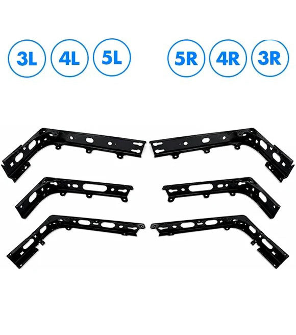Lower Wind Cab Fairing Support Brackets 3L 4L 5L 3R 4R 5R Set 2025 2026 Volvo VNL New