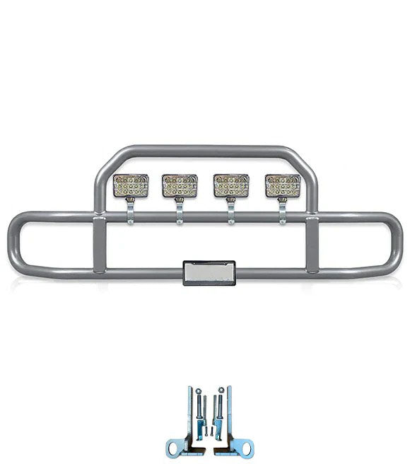 Gray Front Grille Deer Moose Bumper Guard 2013-2021 Peterbilt 579