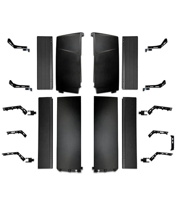 KOZAK Cabin Fairing Upper & Lower Air Deflectors with Extensions & Brackets Set 2025 2026 Volvo VNL New