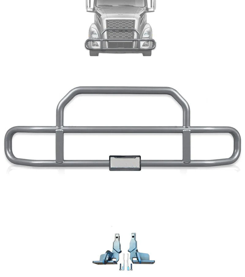 Gray Front Grille Deer Moose Bumper Guard 2018+ Volvo VNL