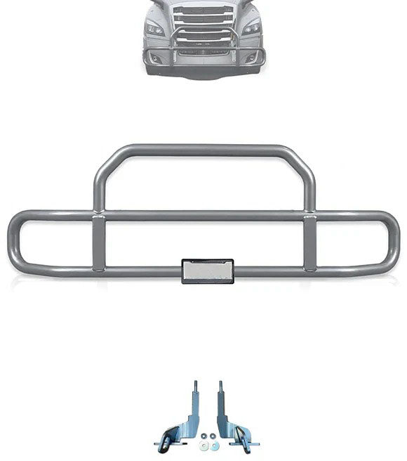 Gray Front Grille Deer Moose Bumper Guard 2018+ Freightliner Cascadia 126 116