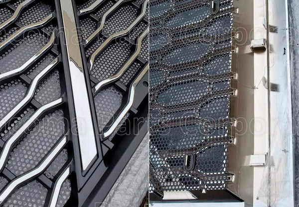 Chrome Grille with Bug Screen & Surround Bug Shield Deflector 2018-2024 Volvo VNL