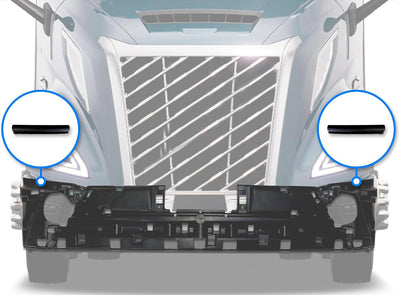 Front Bumper Corner Seals Short Set 2025 2026 Volvo VNL
