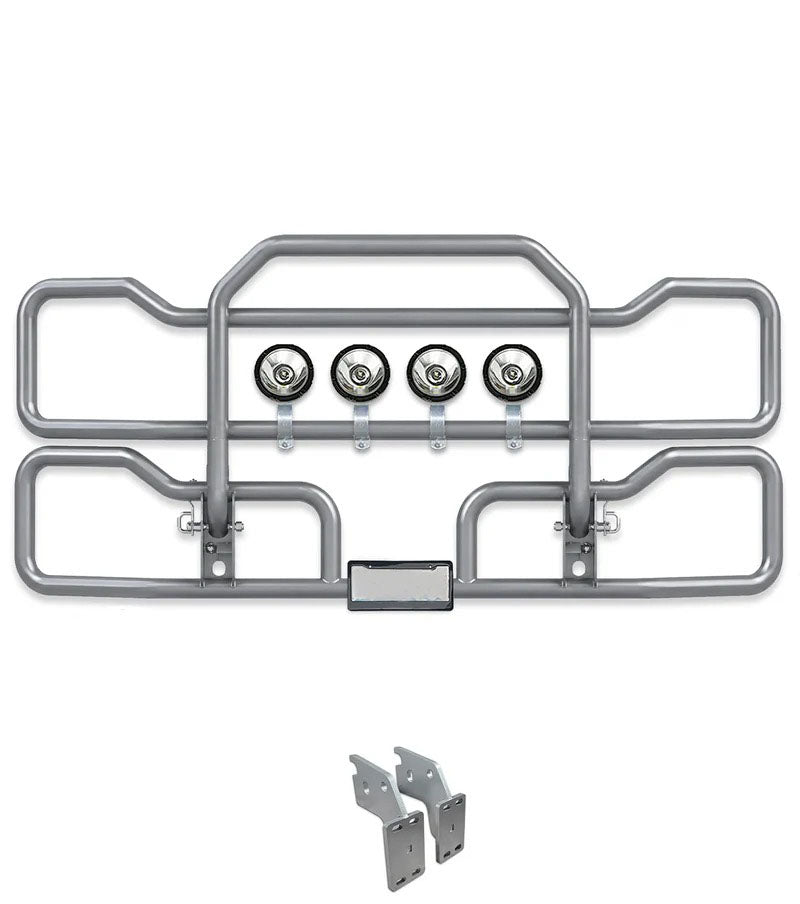 Gray Front Grille Deer Moose Bumper Guard (No Fog, only Steel Bumper) 2018+ Mack Anthem