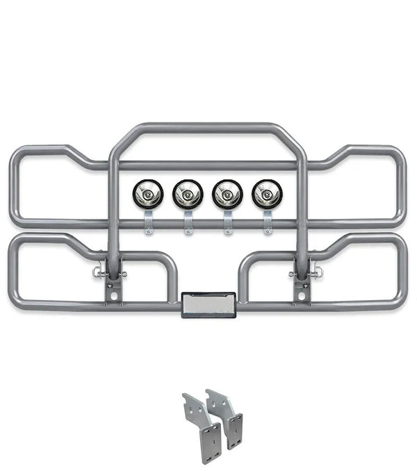 Gray Front Grille Deer Moose Bumper Guard (No Fog, only Steel Bumper) 2018+ Mack Anthem