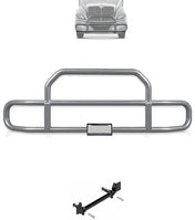 Gray Front Grille Deer Moose Bumper Guard 2008-2017 International ProStar (plastic bumper)