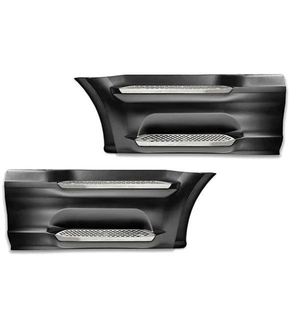 Front Step Side Panels w/Brackets, Upper & Lower Metal Steps, Extensions Set 2022+ Peterbilt 579