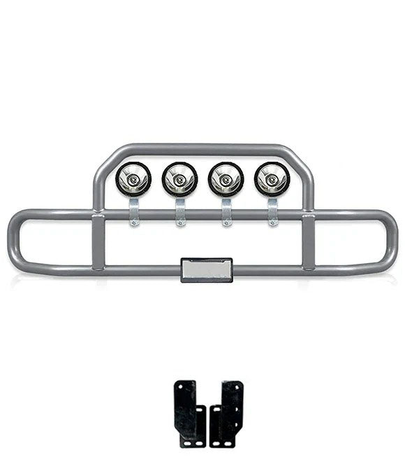 Gray Front Grille Deer Moose Bumper Guard 2004+ Mack Granite GU713 (Set-Back)