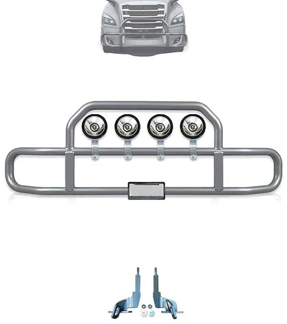 Gray Front Grille Deer Moose Bumper Guard 2018+ Freightliner Cascadia 126 116