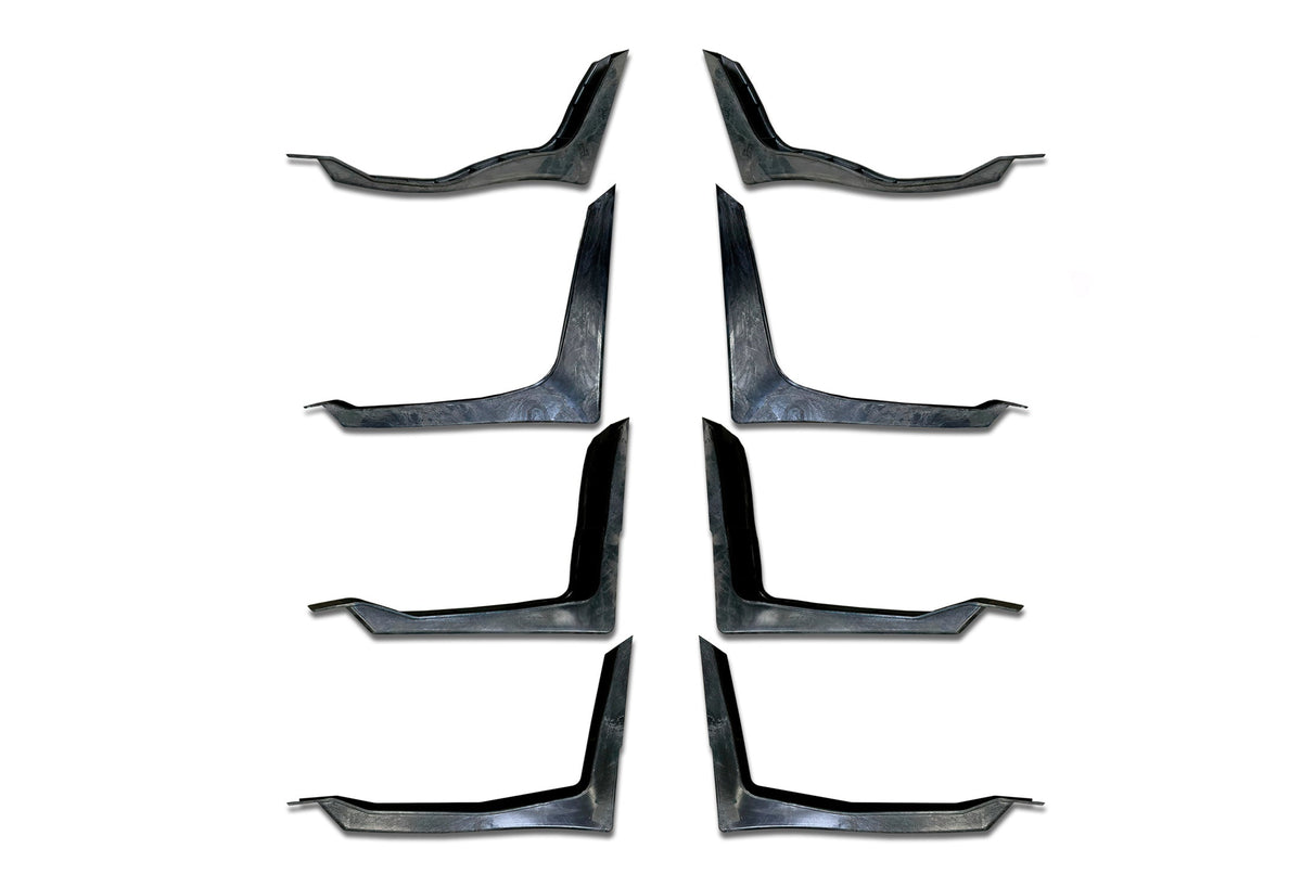 Lower Wind Fairing Cab Extender Plastic w/Brackets Set International LT625