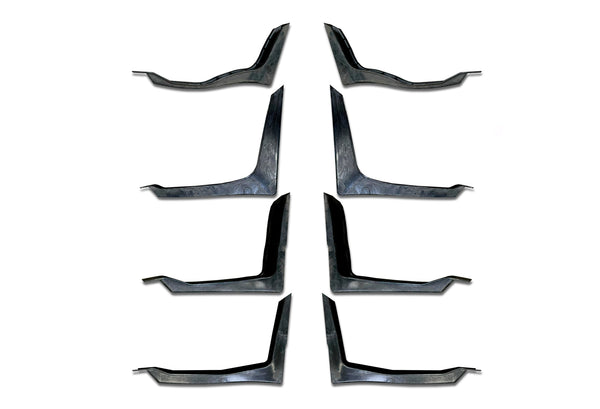 Lower Wind Fairing Cab Extender Plastic w/Brackets Set International LT625