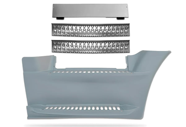 Steps 37.5" & Step Skirt of Front Side Fairing Aluminum Metal Set Passenger 2008-2017 Freightliner Cascadia 125