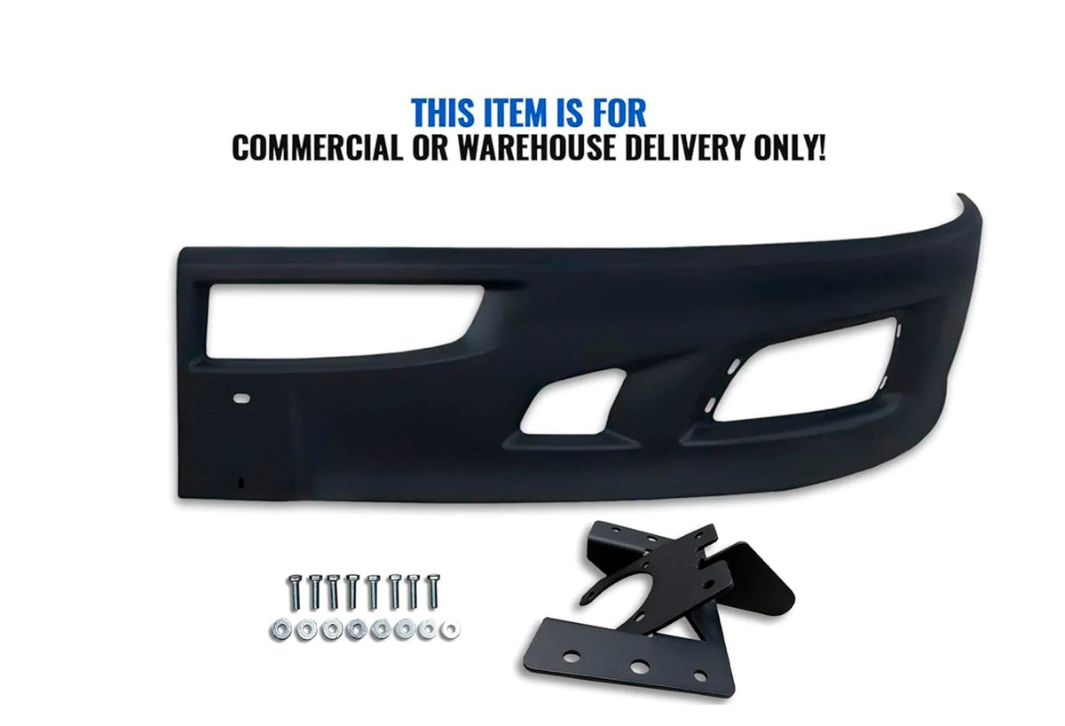 Bumper Extension Corner Black Plastic Driver Kenworth T660