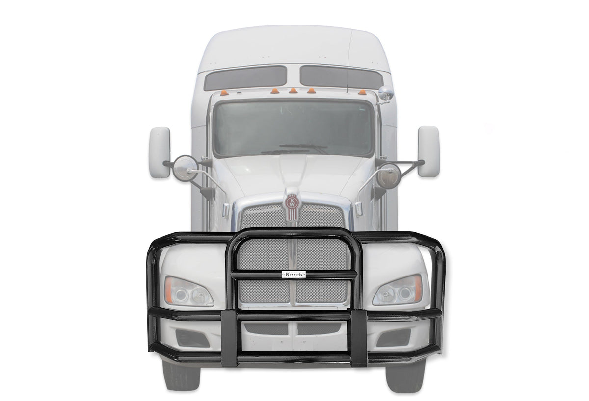 Full Front Grille Guard Black Kenworth T660
