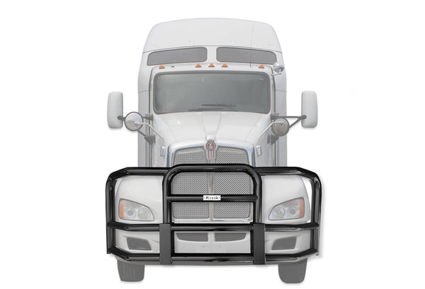 Full Front Grille Guard Black Kenworth T660