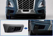 Bumper Corner, End Cap, Bezel and Fog Lamp Set Passenger 2025+ Volvo VNL New