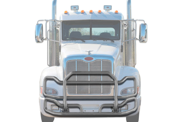 Front Grey Grille Guard Large Peterbilt 386