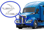Short Headlight Chrome Trims Set 2022+ Kenworth T680 Next Gen