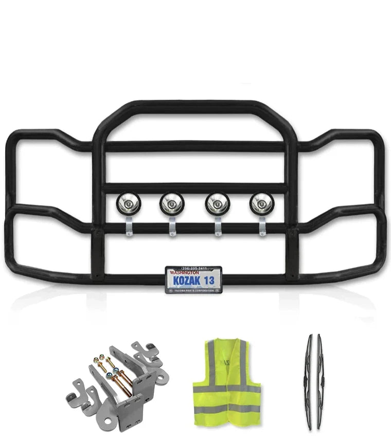 Grille Guard Large Black with Lights Kenworth T440