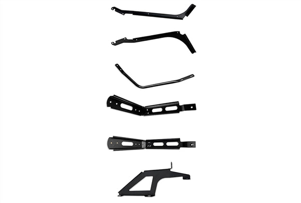 Upper and Lower Wind Cab Cabin Fairing w/Brackets Set Driver 2018-2024 Volvo VNL