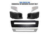 Bumper Plastic with Fog Hole and Chrome Trim Set 2016-2017 Volvo VNL