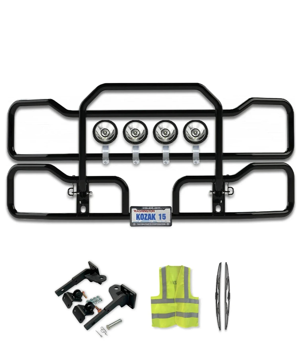Front Grille Guard Black 2022+ Kenworth T680 Next Gen