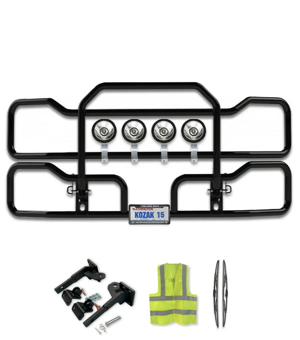 Front Grille Guard Black 2022+ Kenworth T680 Next Gen