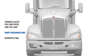 Fog Light Bezel Chrome Plastic & Fog Light Passenger Kenworth T660