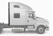 Cab Trim Molding, Roof Extension and Lower Fairing Extension Passenger International LT625