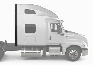 Cab Trim Molding, Roof Extension and Lower Fairing Extension Passenger International LT625