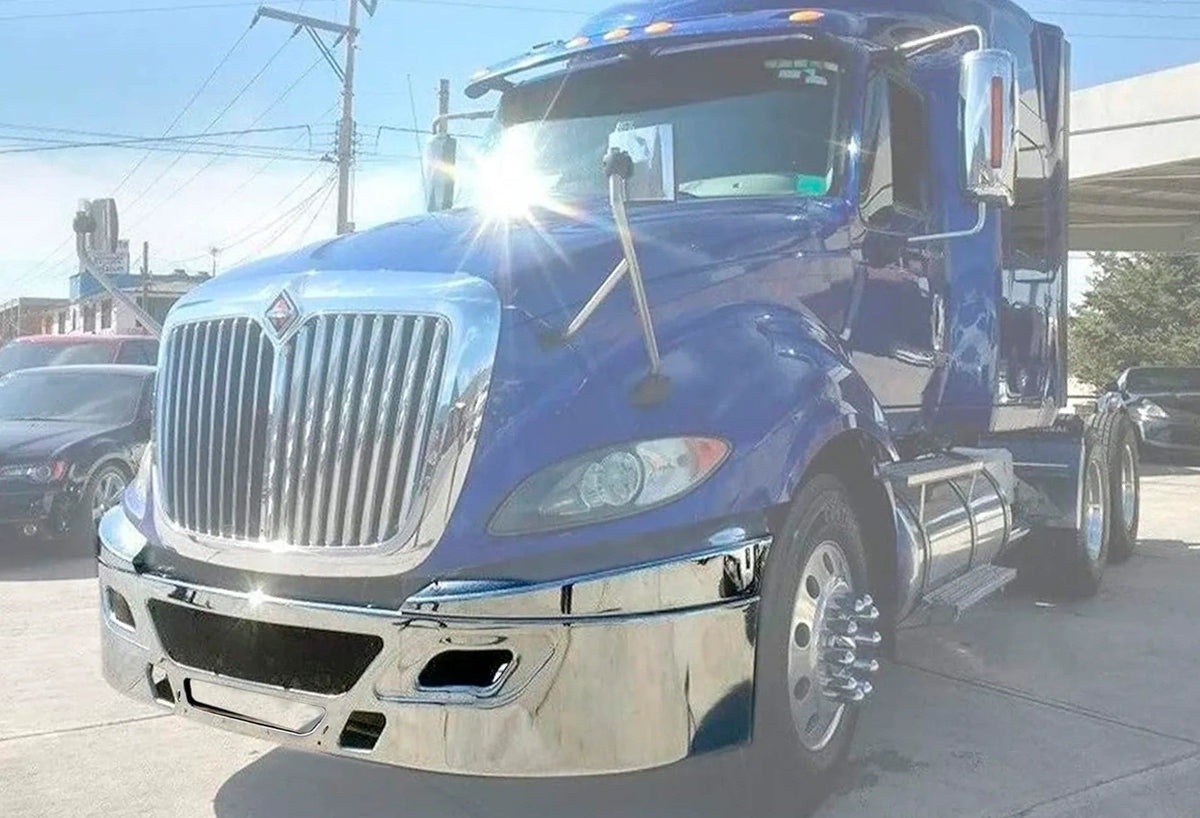 Bumper Fold Over Chrome Steel 2006-2015 International Prostar