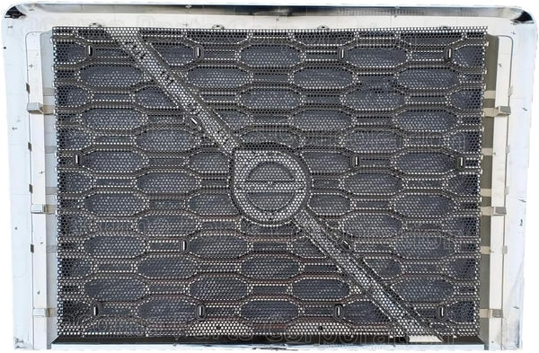 Chrome Grille with Bug Screen & Surround Bug Shield Deflector 2018-2024 Volvo VNL