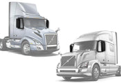 Mirror Arms and Matte Black Door Mirror Covers Set Volvo 2004+ VNL VNM VNX
